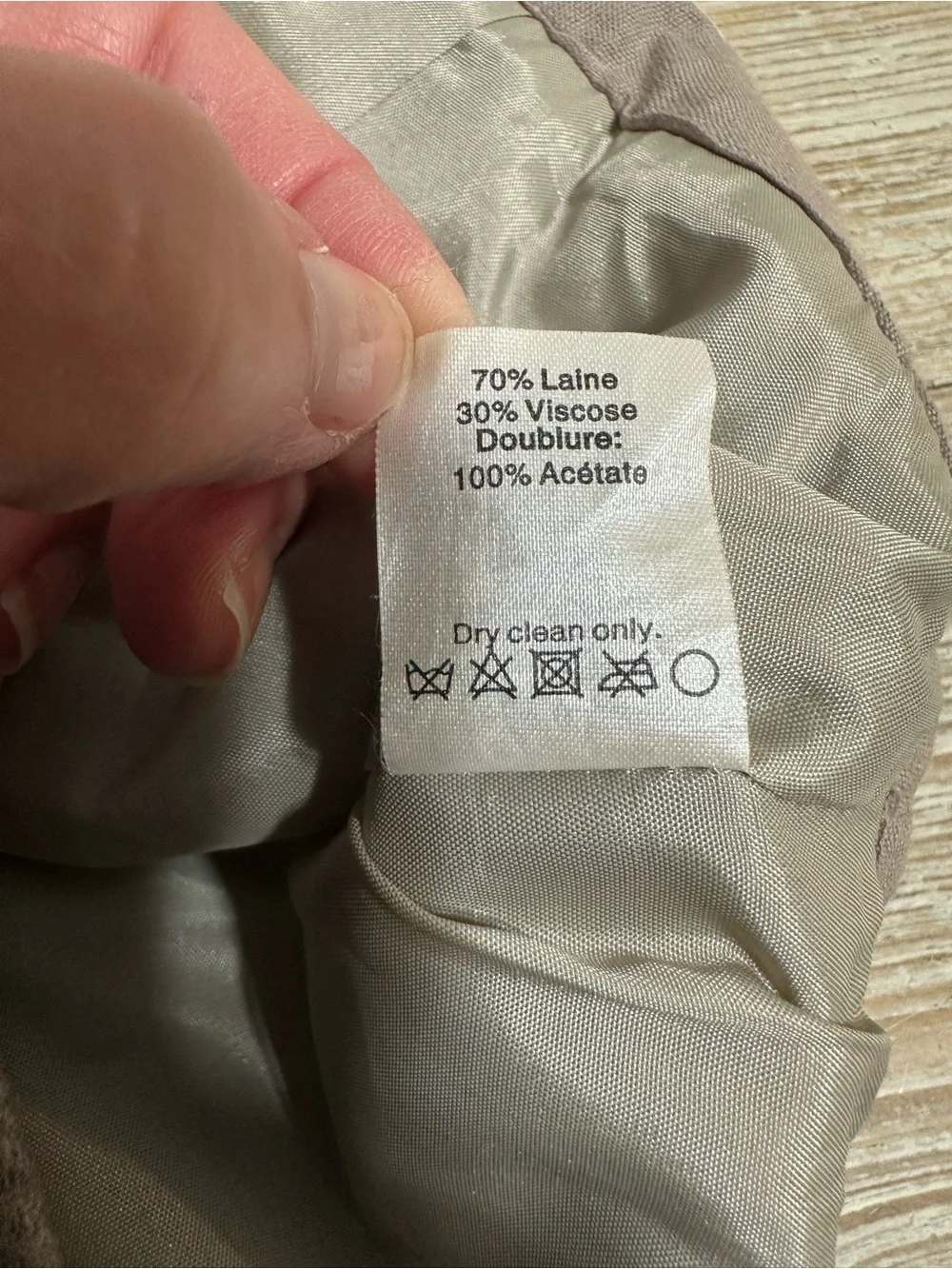 J. Crew Classic Taupe Wool-Blend Mini Skirt sz 8
